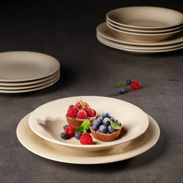 Biało-beżowy porcelanowy talerz Villeroy & Boch Like Color Loop, ø 28,5 cm-image-2