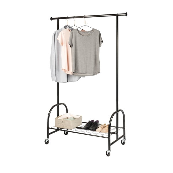 Czarny wieszak na ubrania Wenko Profi-image-2