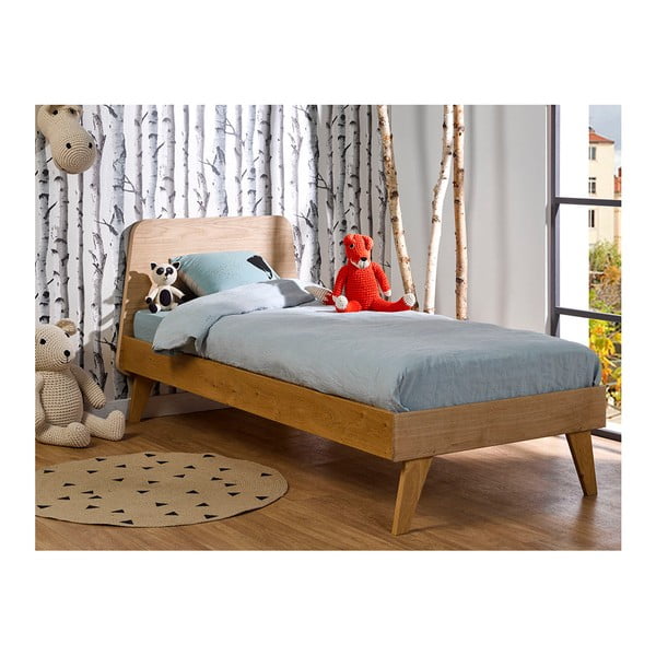 Łóżko dziecięce w kolorze drewna JUNIIOR Provence Oskar Junior, 90x200 cm