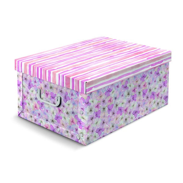 Różowo-fioletowe pudełko Cosatto Hydrangea, 50x40 cm