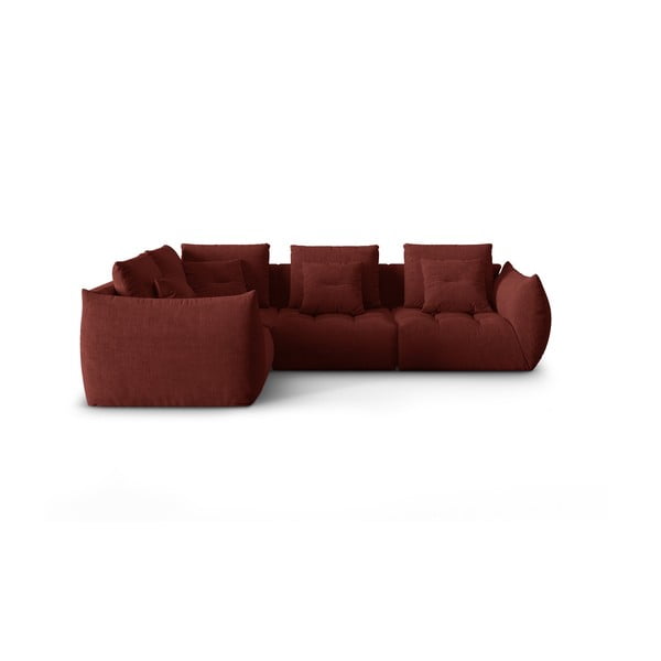Czerwony narożnik (lewostronny/w kształcie litery L) Bloom – Micadoni Home