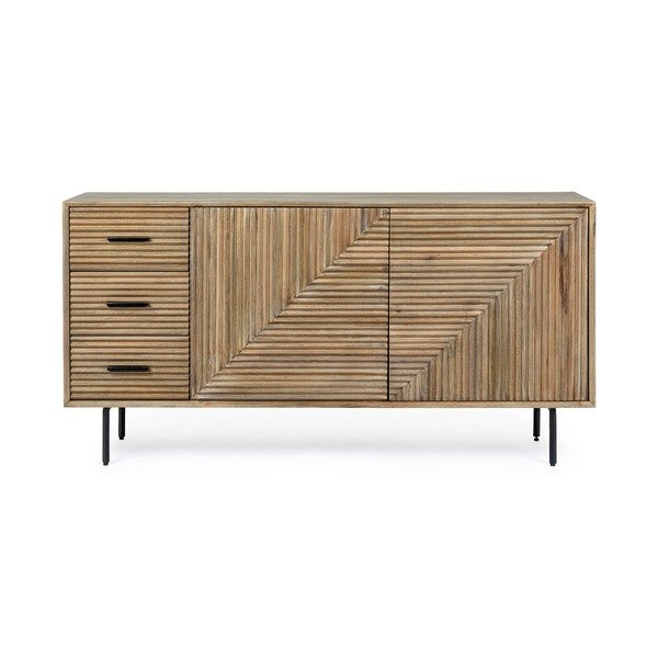 Komoda z litego drewna mango w naturalnym kolorze 160x83x40 cm Darsey – Bizzotto-image-1