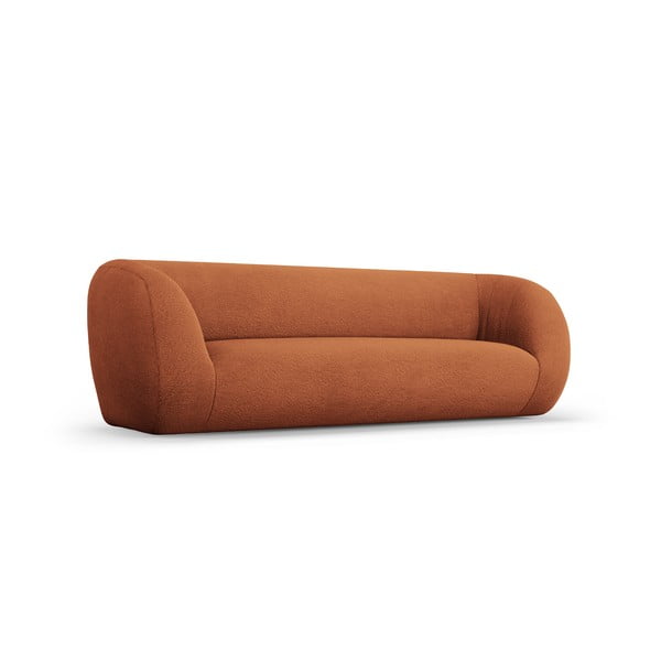 Pomarańczowa sofa z materiału bouclé 230 cm Essen – Cosmopolitan Design-image-2