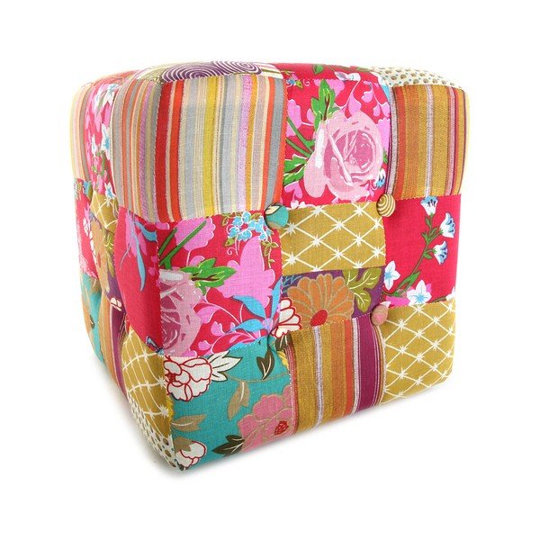 Kolorowy puf Versa Patchwork-image-3