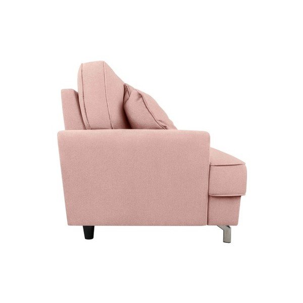 Różowa sofa trzyosobowa Kooko Home Rumba-image-3