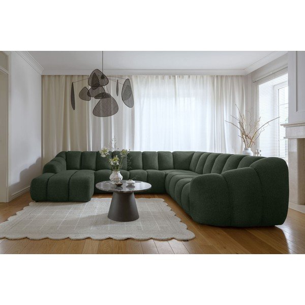 Ciemnozielony narożnik (prawostronny/w kształcie litery U) Shell – Miuform-image-1