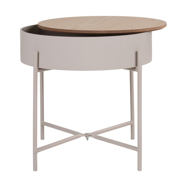 Metalowy okrągły stolik ø 40 cm Sisco – House Nordic-image-4