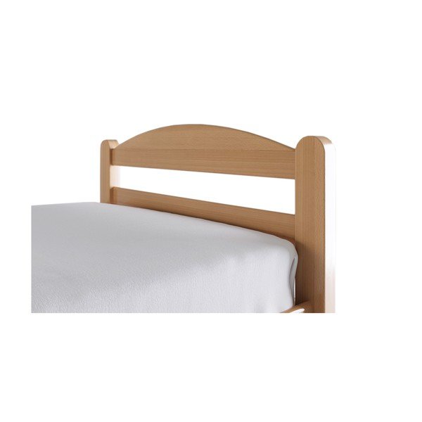 Łóżko dwuosobowe z litego drewna bukowego ze stelażem 180x200 cm w naturalnym kolorze Bellariva – B.E.S.-image-2