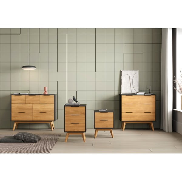 Szafka nocna z drewna sosnowego Lavis – Marckeric-image-4