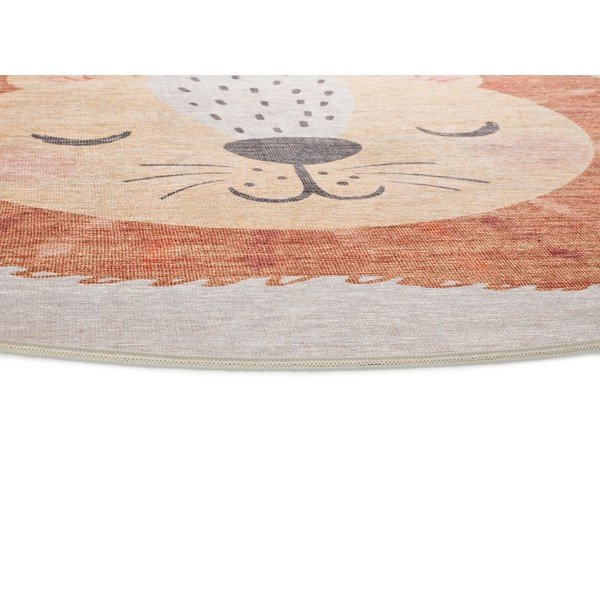 Pomarańczowo-kremowy dywan dziecięcy odpowiedni do prania ø120 cm Candy – Universal-image-2