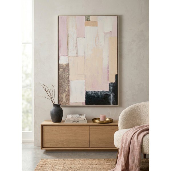 Obraz drukowany na płótnie z ręcznie malowanymi elementami z ramą w zestawie 80x120 cm Meldert – Yes Everyday-image-1