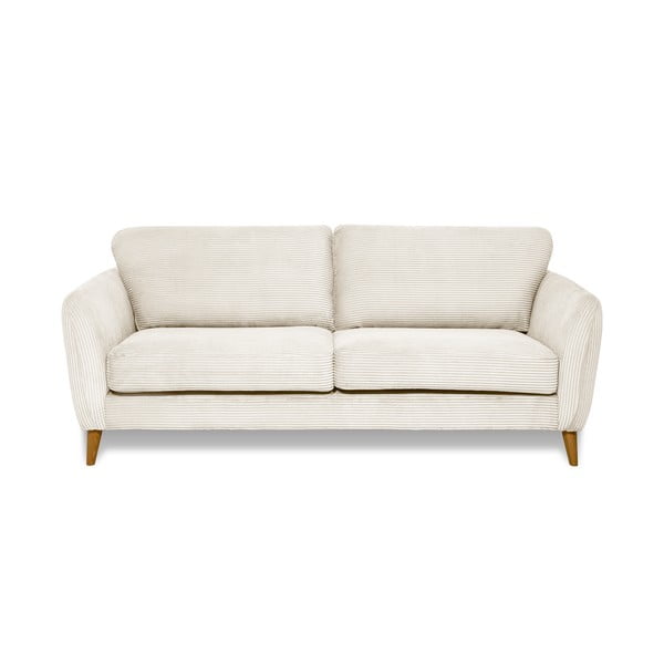 Biała sztruksowa sofa 206 cm Paris – Scandic