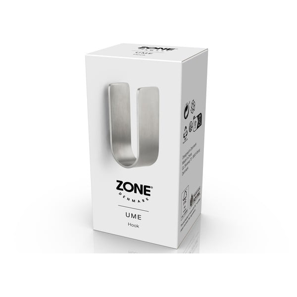 Metalowy haczyk ścienny w kolorze matowego srebra Ume – Zone-image-4