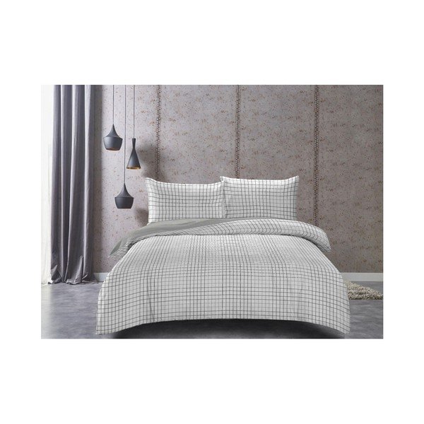 Szara bawełniana pościel jednoosobowa 155x220 cm Sparkle – AmeliaHome-image-2