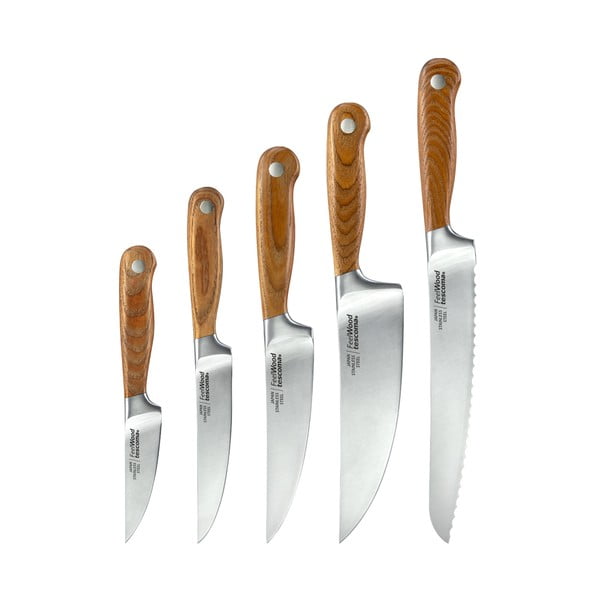 Zestaw noży ze stojakiem 5 szt. Feelwood – Tescoma-image-3