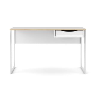 Białe biurko Tvilum Function Plus, 130 x 48 cm