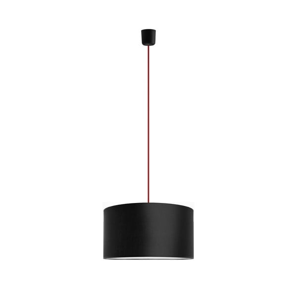 Lampa wisząca Tres 36 cm, czerwona/czarna