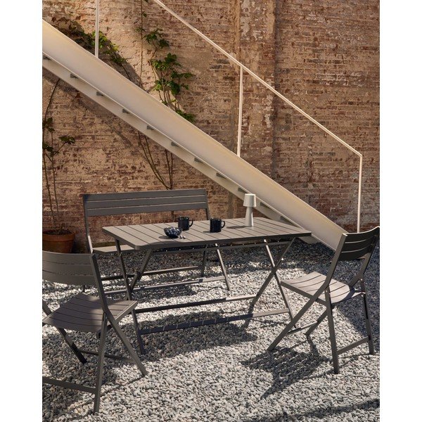 Metalowy stół ogrodowy 70x140 cm Torreta – Kave Home-image-1