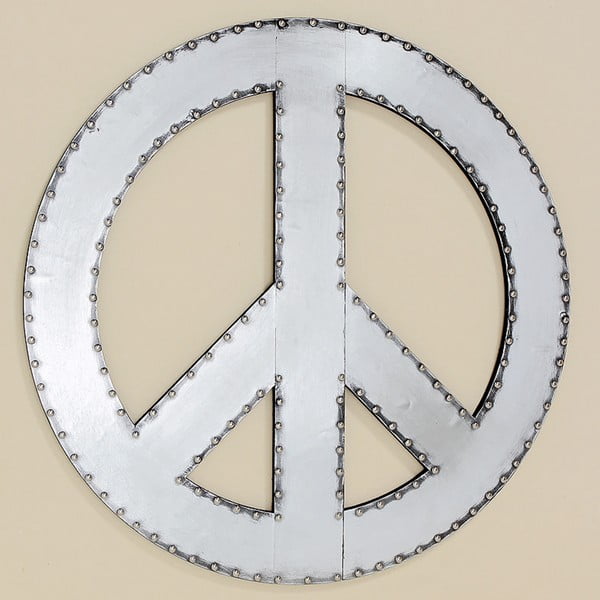 Dekoracja naścienna Peace, 71 cm