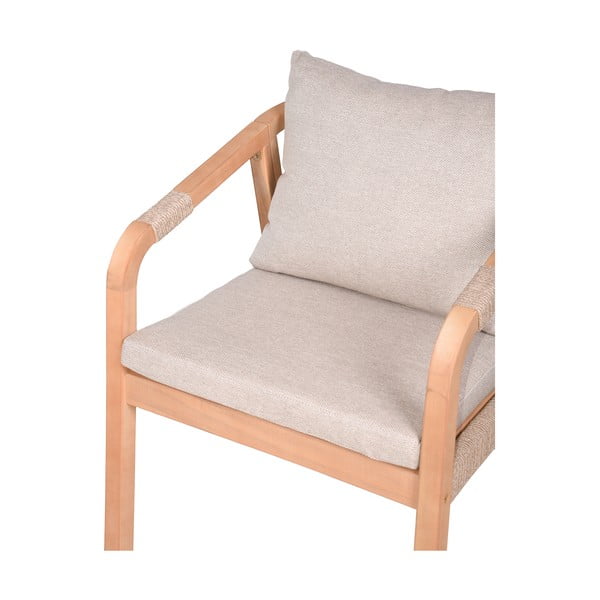 Drewniane krzesła ogrodowe w naturalnym kolorze zestaw 2 szt. Bogota – Garden Pleasure-image-2