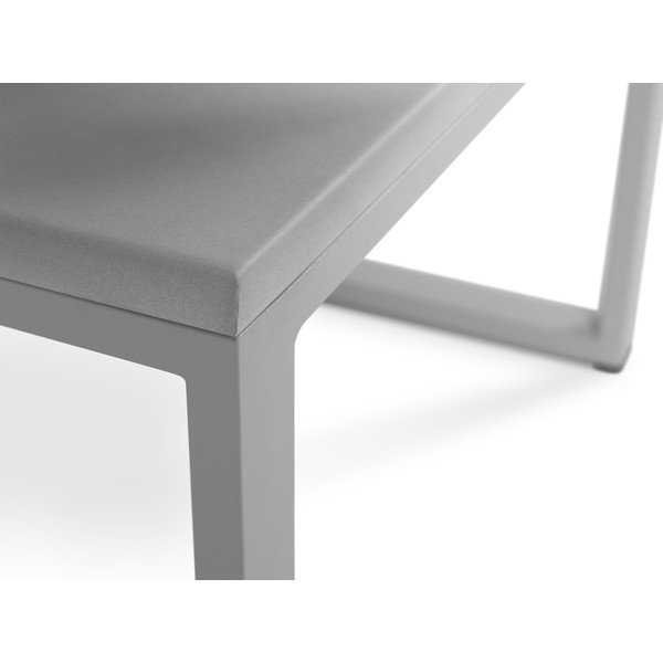 Szary stół ogrodowy w betonowym dekorze i szarej ramie Calme Jardin, dł. 60 cm-image-3