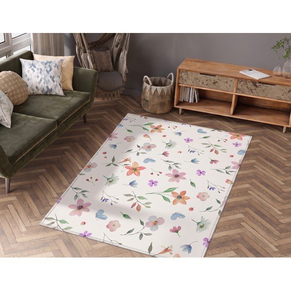 Dywan odpowiedni do prania 80x150 cm Floral – Vitaus-image-1