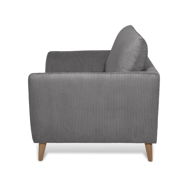 Ciemnoszary sztruksowy fotel Paris – Scandic-image-3