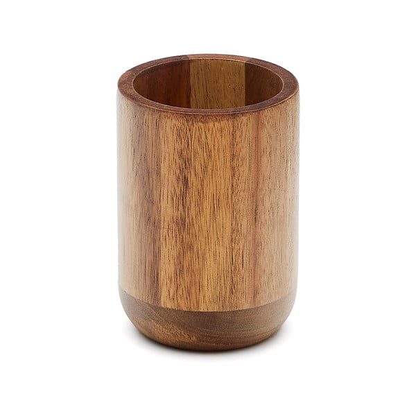 Drewniany kubek na szczoteczki do zębów w naturalnym kolorze Senda – Kave Home