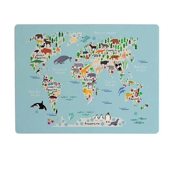 Podkładka na biurko Little Nice Things World Map, 55x35 cm