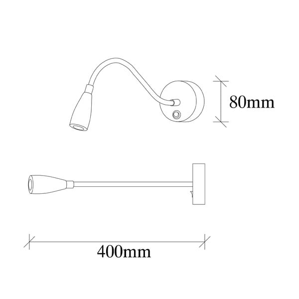 Kinkiet LED w kolorze złota Reading – Opviq lights-image-4