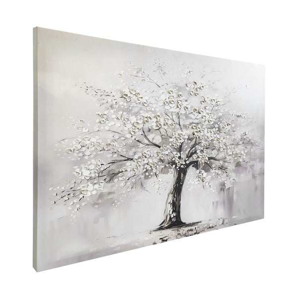 Obraz z ręcznie malowanymi elementami 70x100 cm White Tree – Styler-image-3