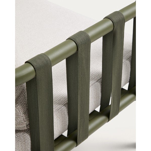 Zielony/beżowy aluminiowy zestaw mebli ogrodowych dla 4 osób Omala – Kave Home-image-4