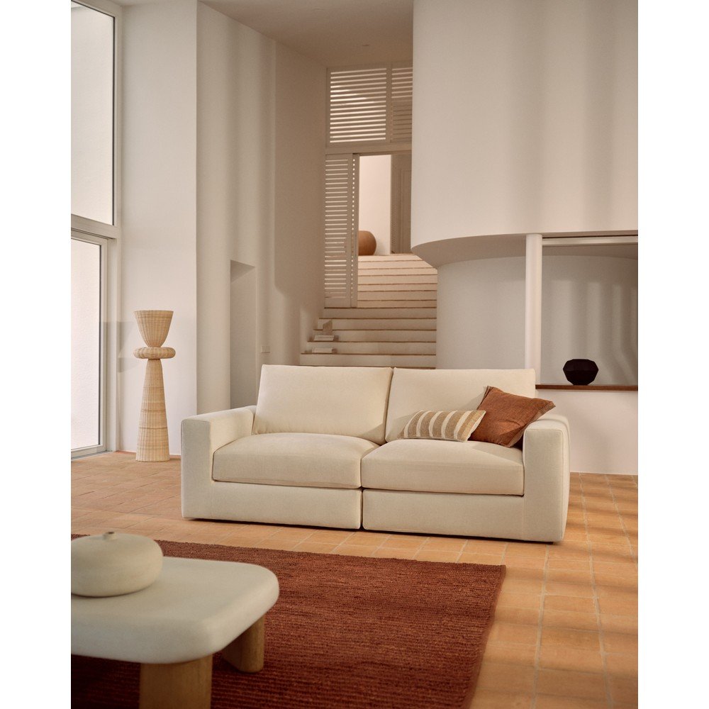 Beżowa sofa z tkaniny szenilowej 220 cm Alea – Kave Home (zdjęcie 7)