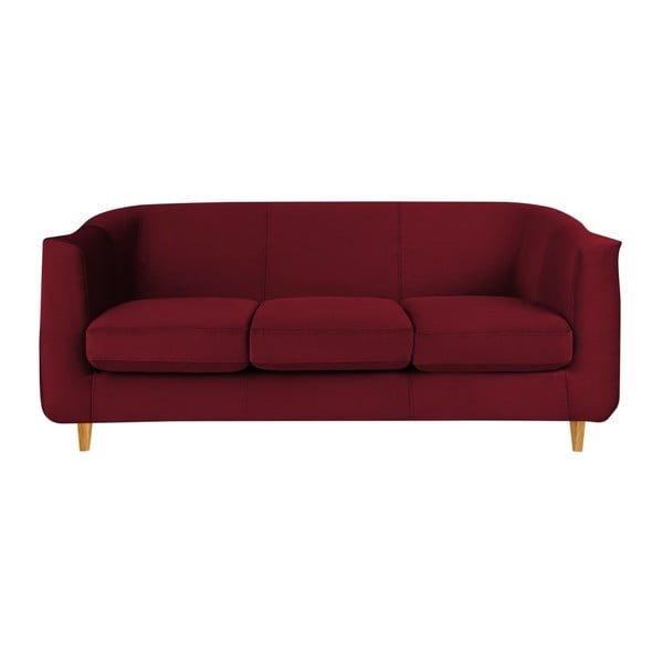 Czerwona sofa 3-osobowa Mel Art Angello