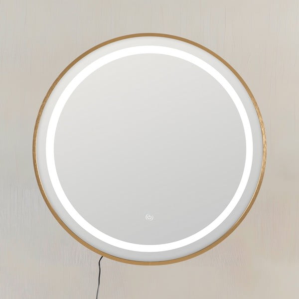 Lustro ścienne z oświetleniem 60x60 cm – Ixia-image-1