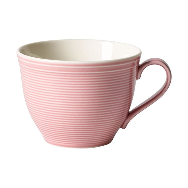 Różowa porcelanowa filiżanka do kawy Like by Villeroy & Boch Group, 0,25 l