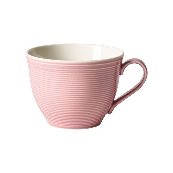 Różowa porcelanowa filiżanka do kawy Like by Villeroy & Boch Group, 0,25 l