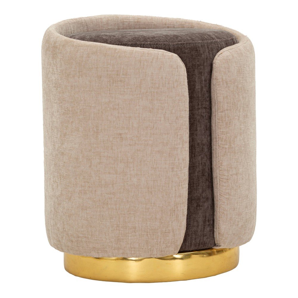 Brązowy/beżowy puf Glam Style – Mauro Ferretti