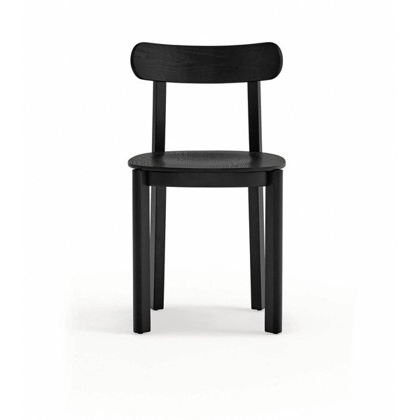 Czarne krzesło w dekorze jesionu Nara – Teulat-image-2