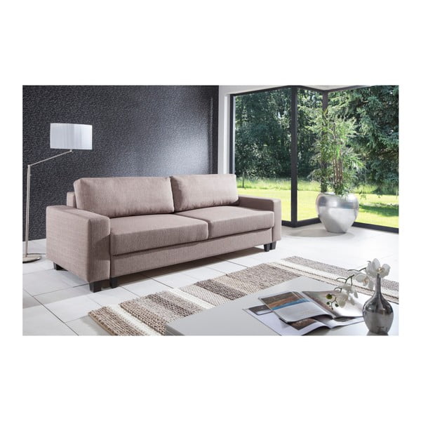 Beżowa sofa rozkładana Sinkro Ralf-image-1