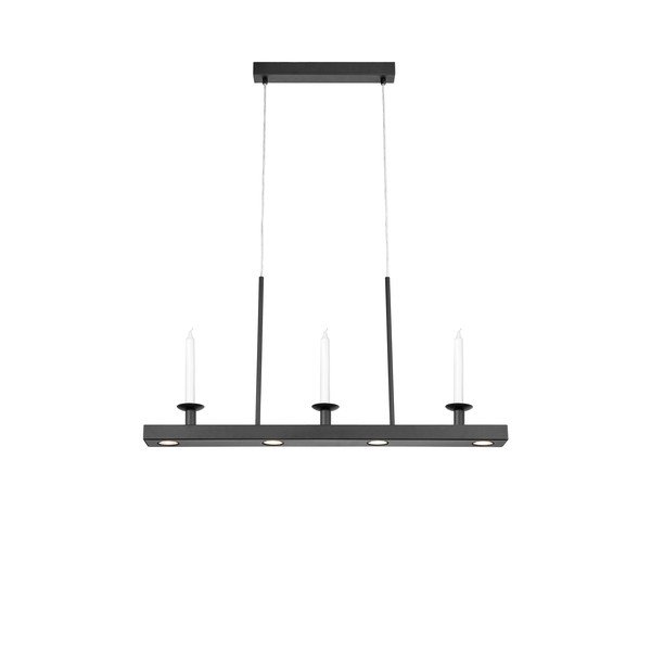 Czarna metalowa lampa wisząca LED ze ściemniaczem Dining – Markslöjd