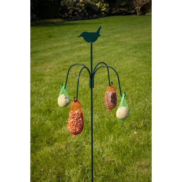 Ciemnozielony karmnik do wbicia w ziemię Esschert Design, wys. 148 cm-image-1