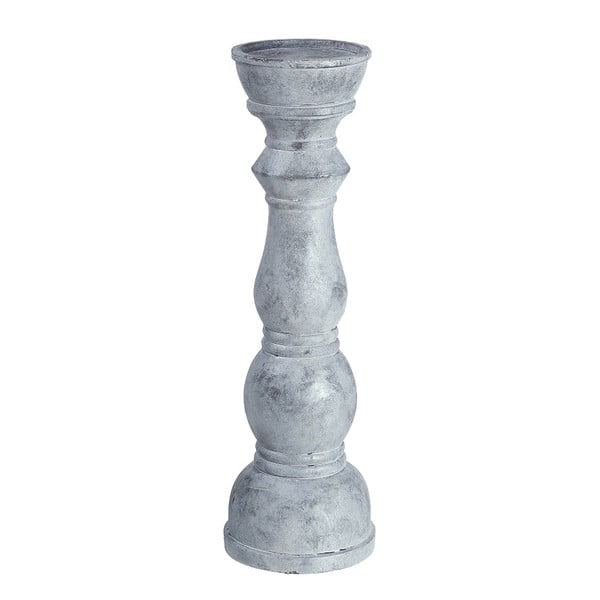 Szary ceramiczny świecznik Tradition, wysokość 71 cm