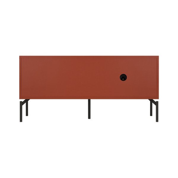 Szafka pod TV w kolorze terakoty 116x55x42 cm Met Mini – noo.ma-image-3