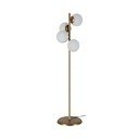 Lampa stojąca w kolorze złota Squid Lighting Owl, wys. 130 cm