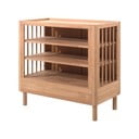 Komoda dziecięca z litego drewna dębowego z przewijakiem w naturalnym kolorze 100x95x55 cm Forrest – Vipack