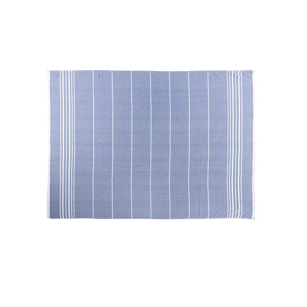 Niebieski bawełniany koc 150x200 cm Solene – Tiseco Home Studio-image-2