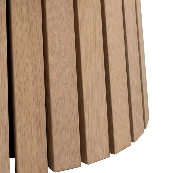 Okrągły stolik w dekorze dębu ø 80 cm Christo – Actona-image-4
