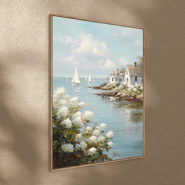 Obraz drukowany z ramą w zestawie 60x80 cm Quiet Bay – Styler-image-2