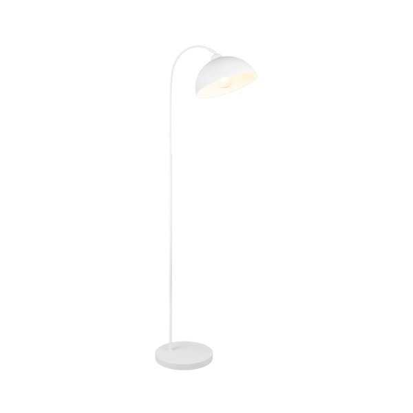 Biała lampa stojąca z metalowym kloszem (wysokość 170 cm) Sierra – Reality